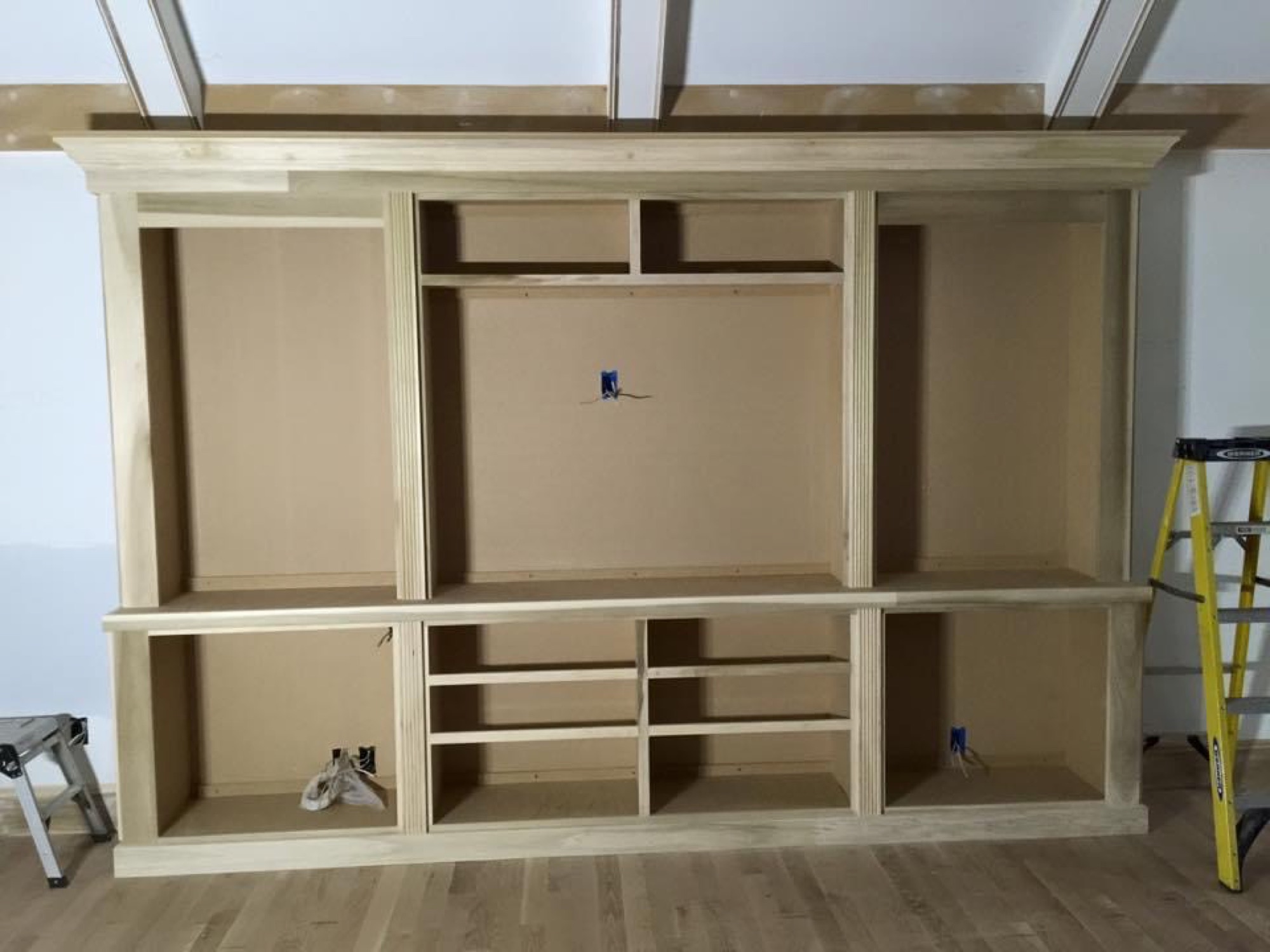 Custom great-room built-in entertainment unit