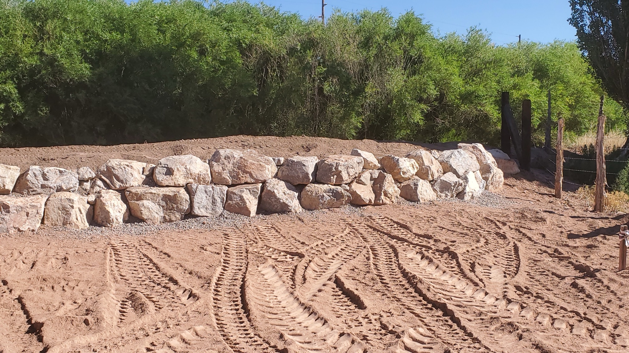 Baker Landscaping team working on sustainable landscape project