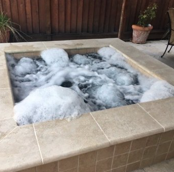 Clean balanced pool maintained on weekly route